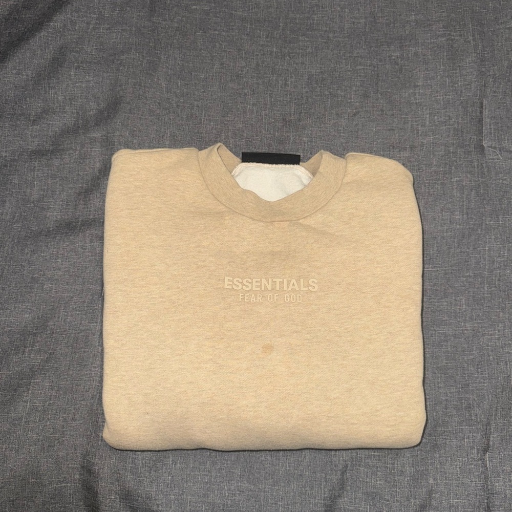 Essentials Crewneck Sweater in Tan